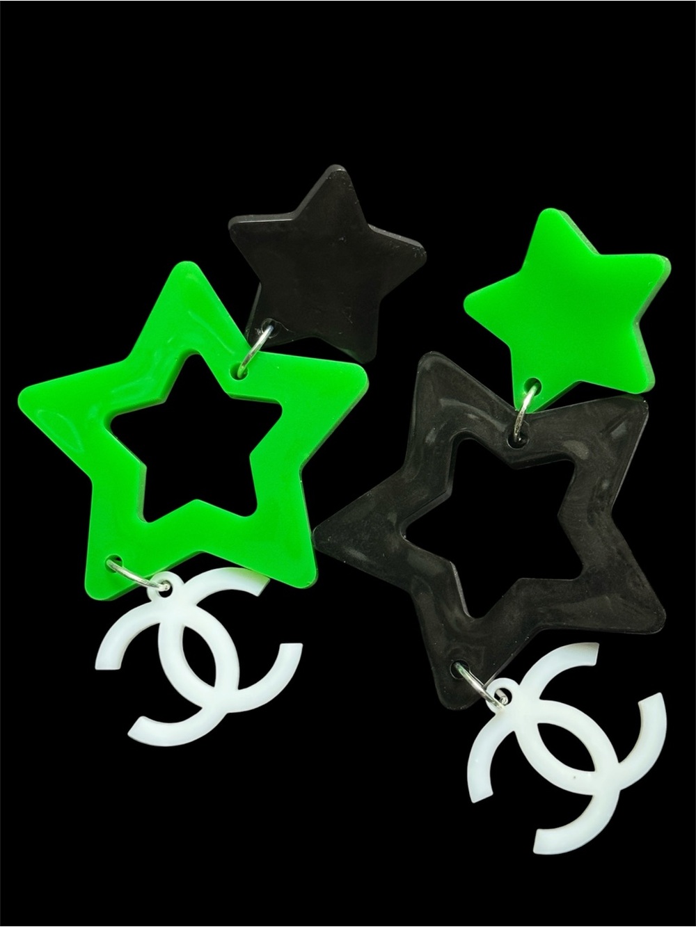 CC Fashion Dangle Star Earrings
